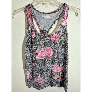 Maurices Tank Top Athletic Casual Boho Floral 24/7 Gym Yoga Workout Size Medium